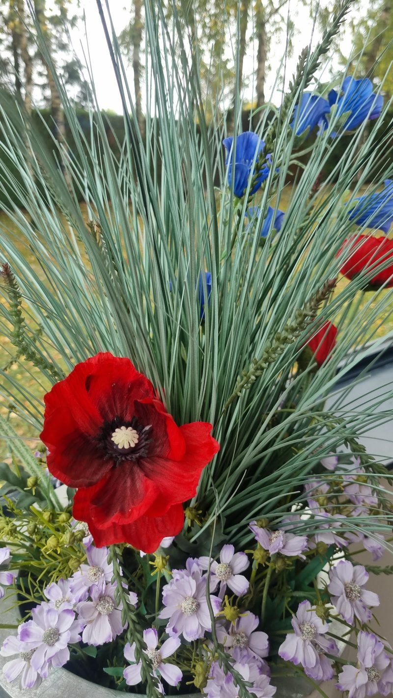 Composition florale de recueillement
