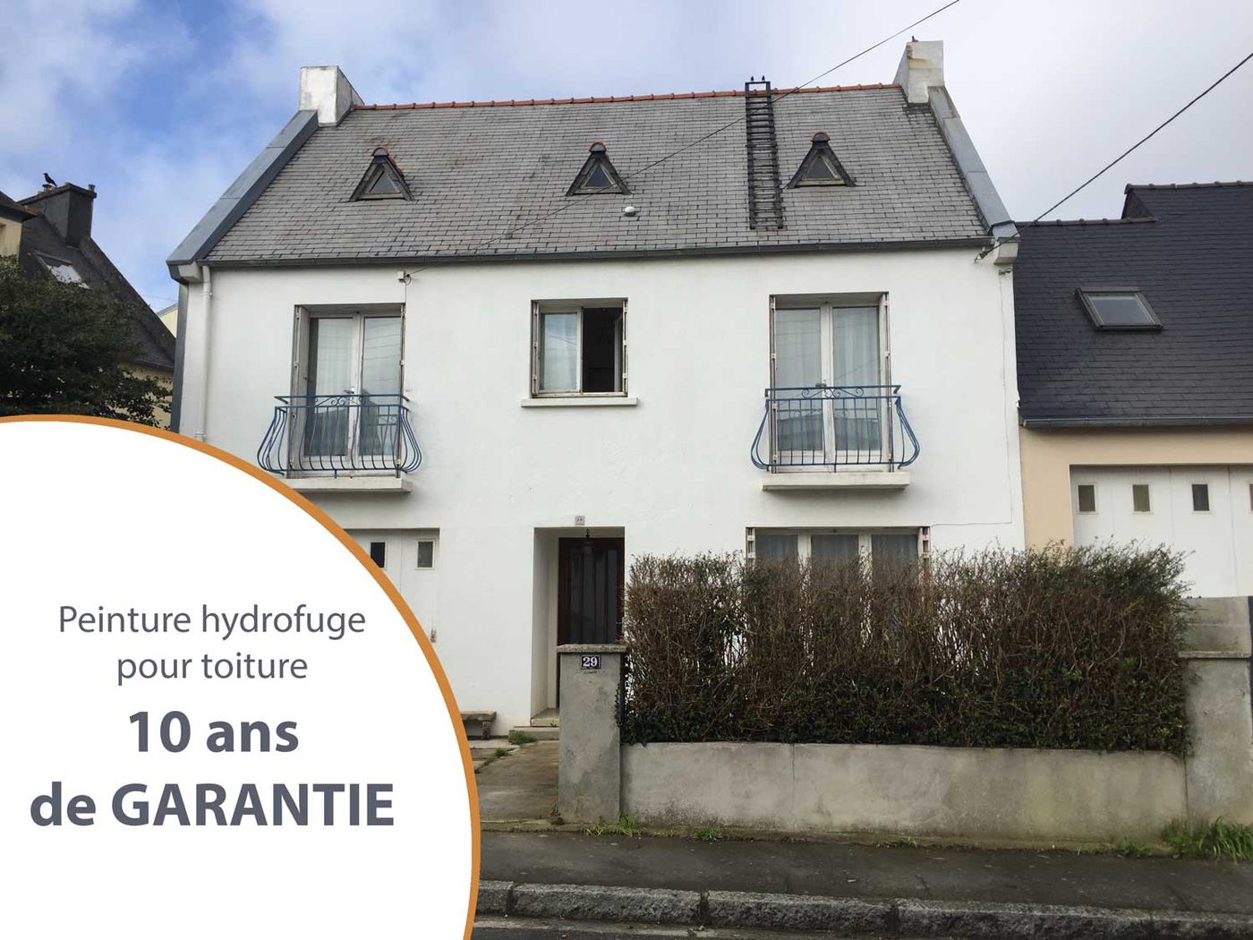 Peinture hydrofuge toiture avec 10 ans de garantie