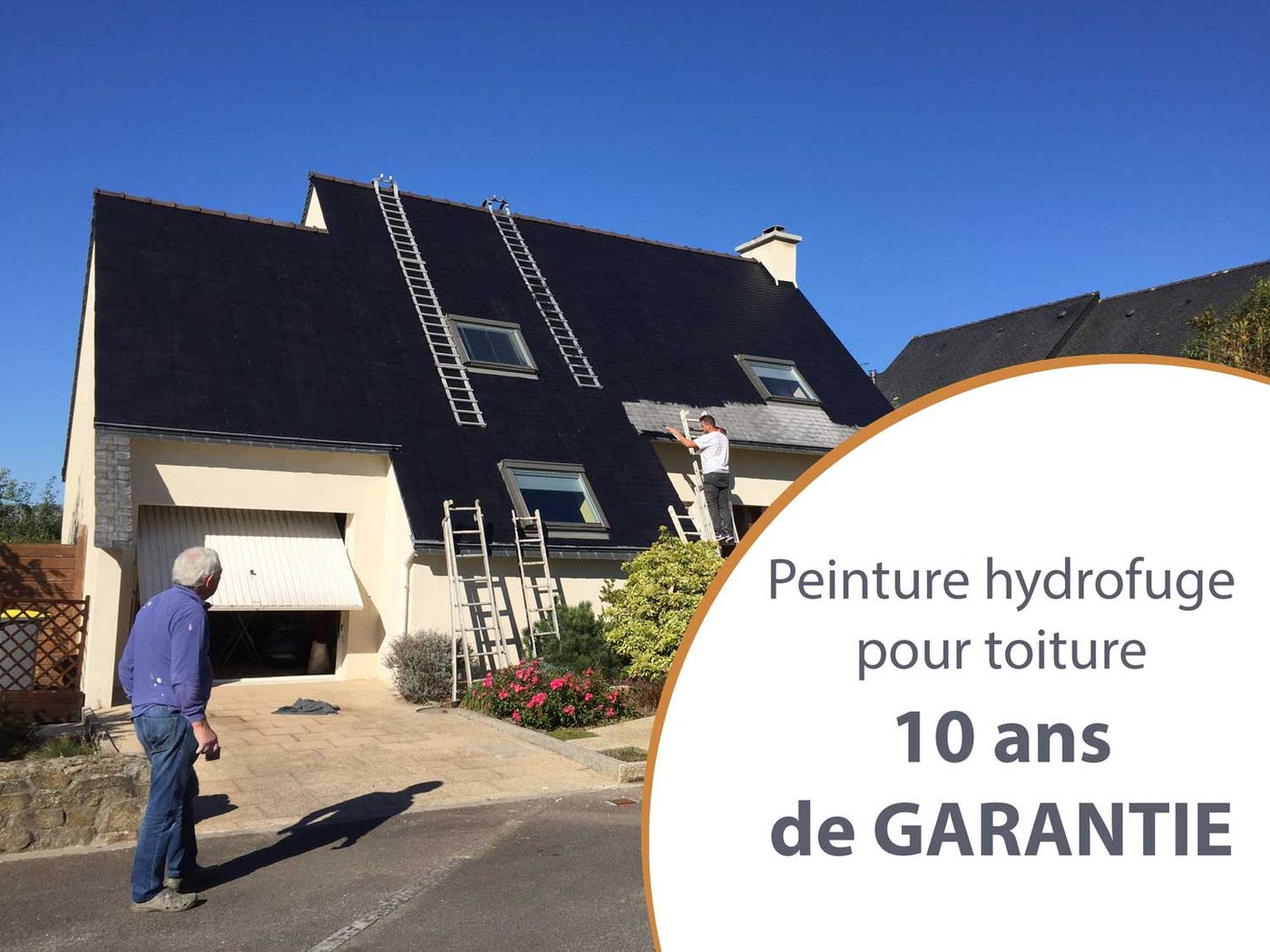 Rénovation de toiture en cours de chantier