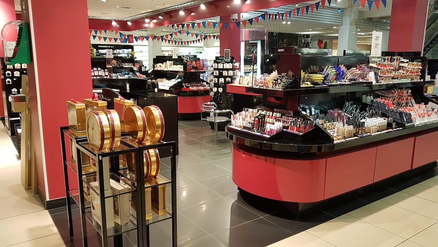 Rayon beauté et parfums de BHV Reims
