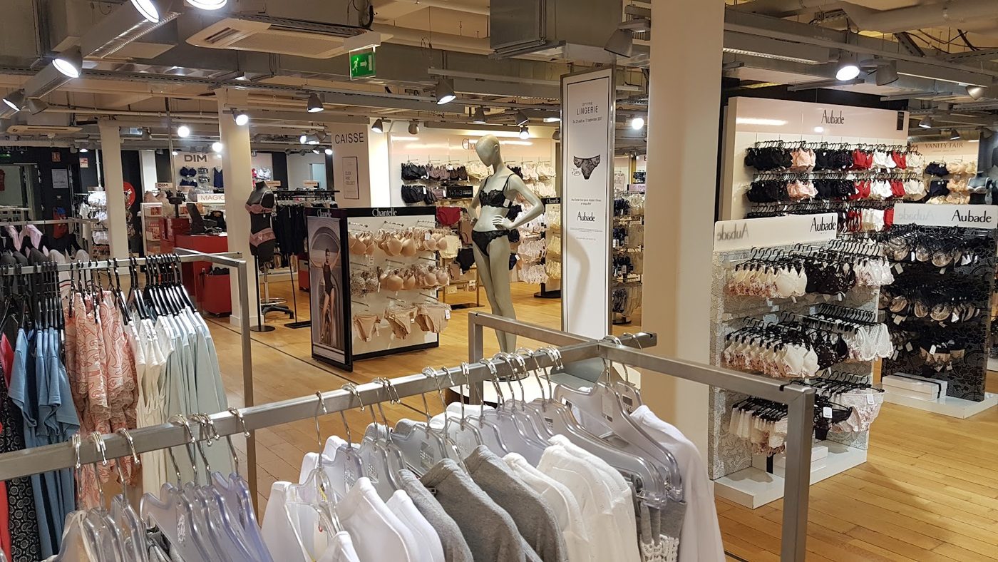 Rayon lingerie et grandes marques chez BHV Reims
