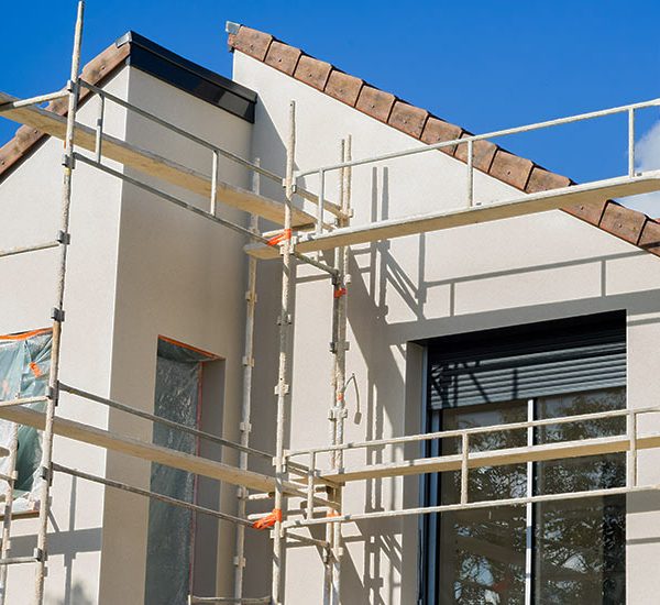 Peintres façade La Rochelle échafaudage