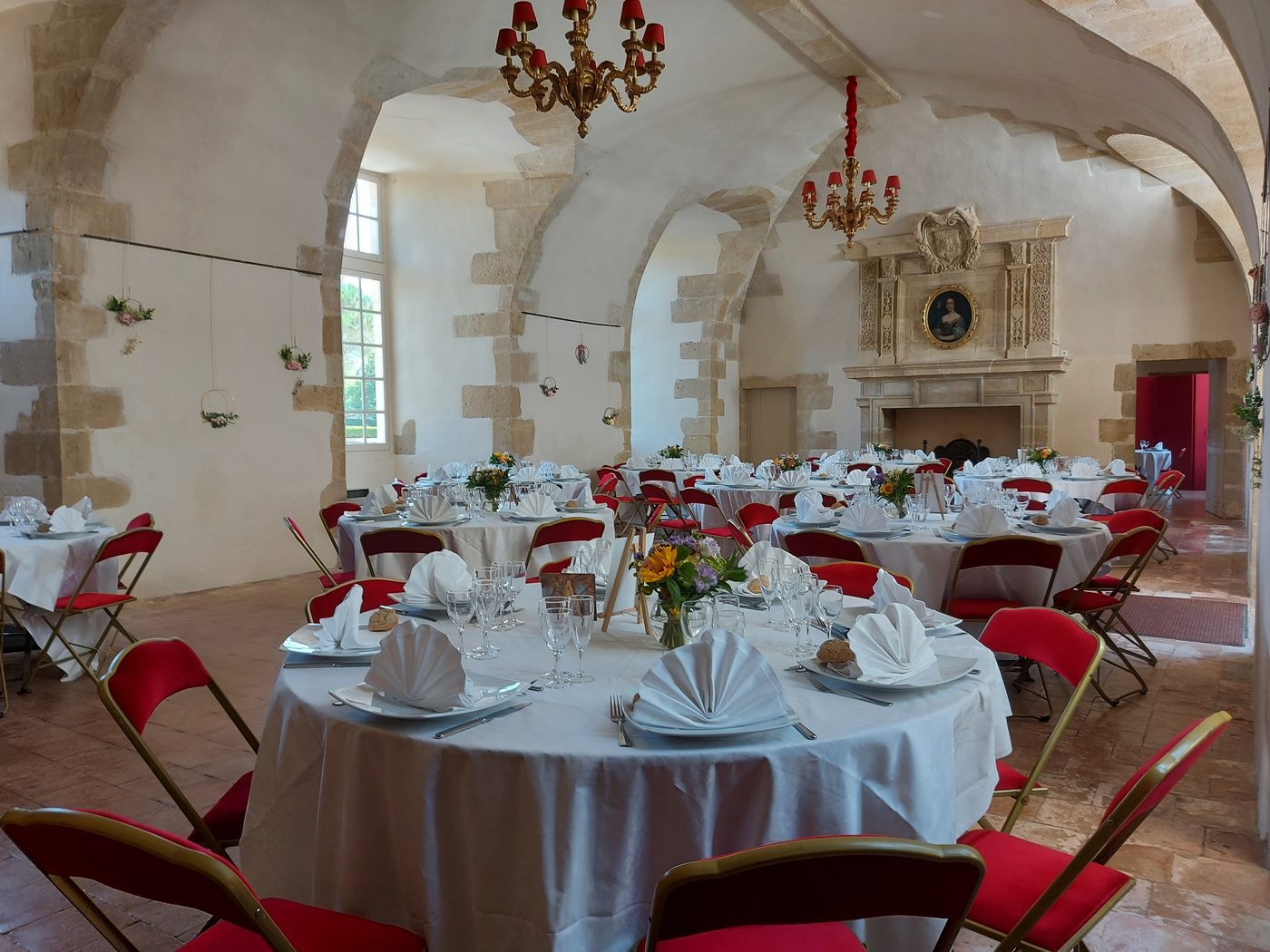 Banquet de mariage dans le salon Henri IV voûté